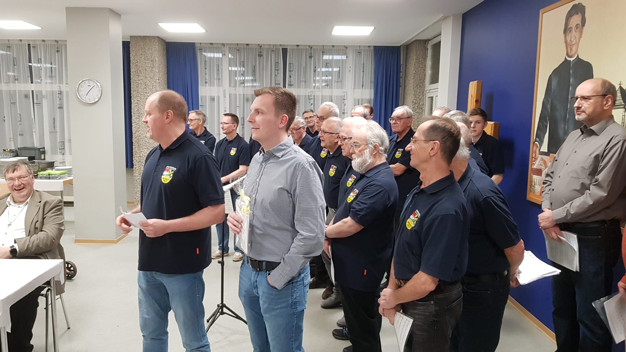 -2- Die beiden Vorst&auml;nde bei der Gratulationsrede