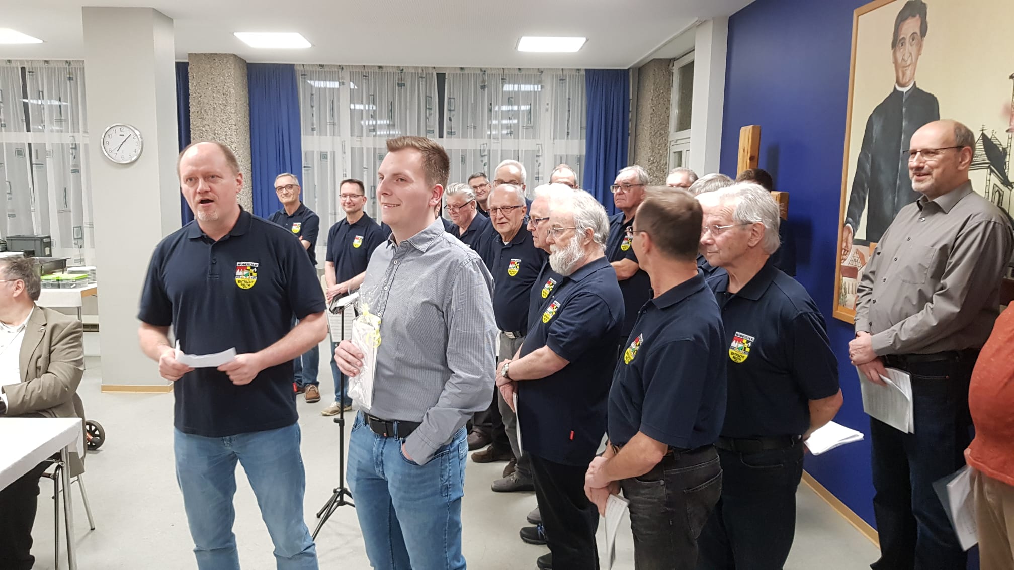 -4- Die beiden Vorst&auml;nde bei der Gratulationsrede