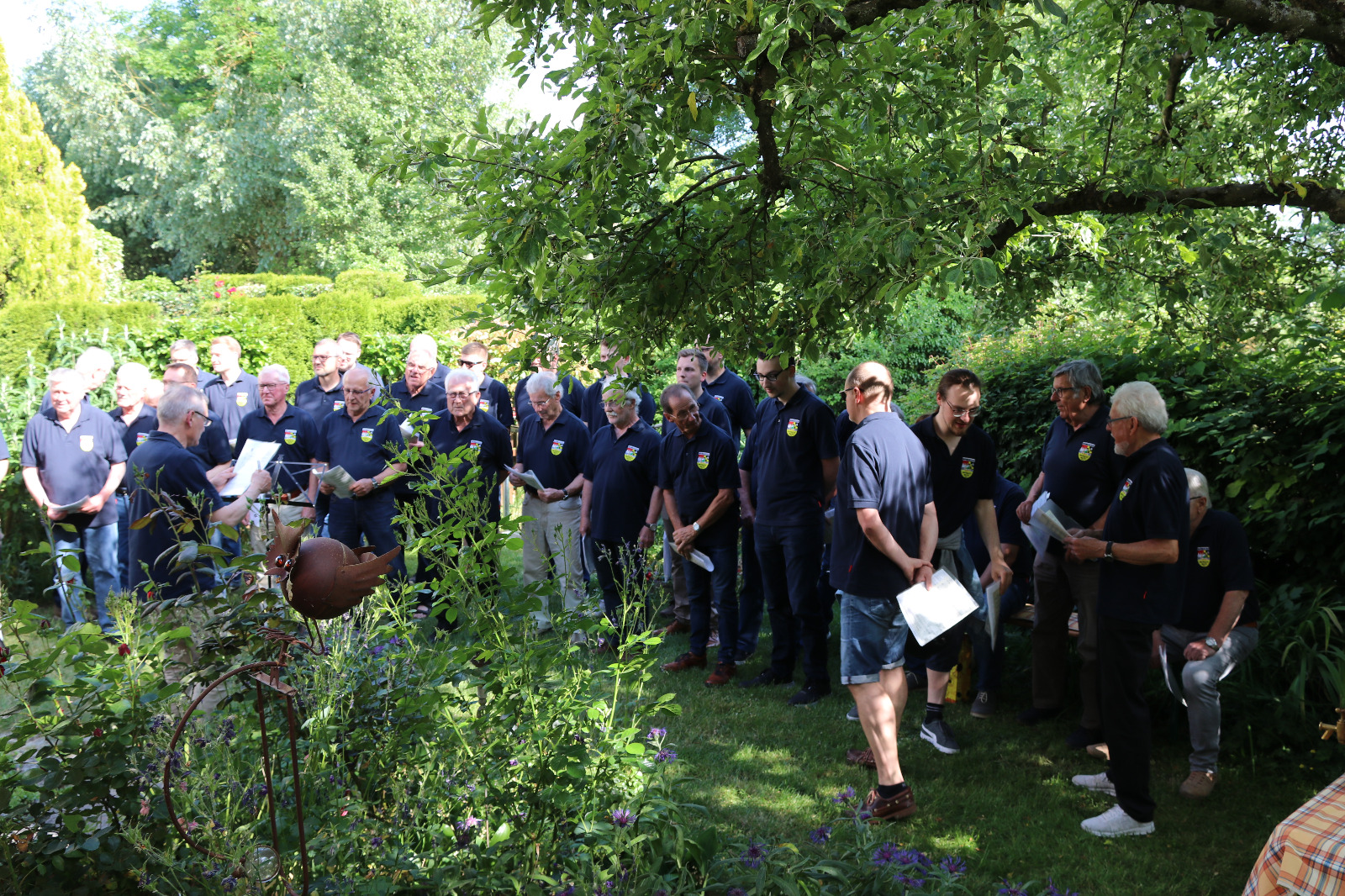 -1- Aufstellung zum Ständchen